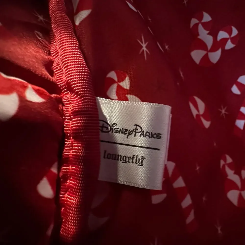 Loungefly Disney Parks Peppermint Mini Backpack Minnie Holiday Christmas Candy